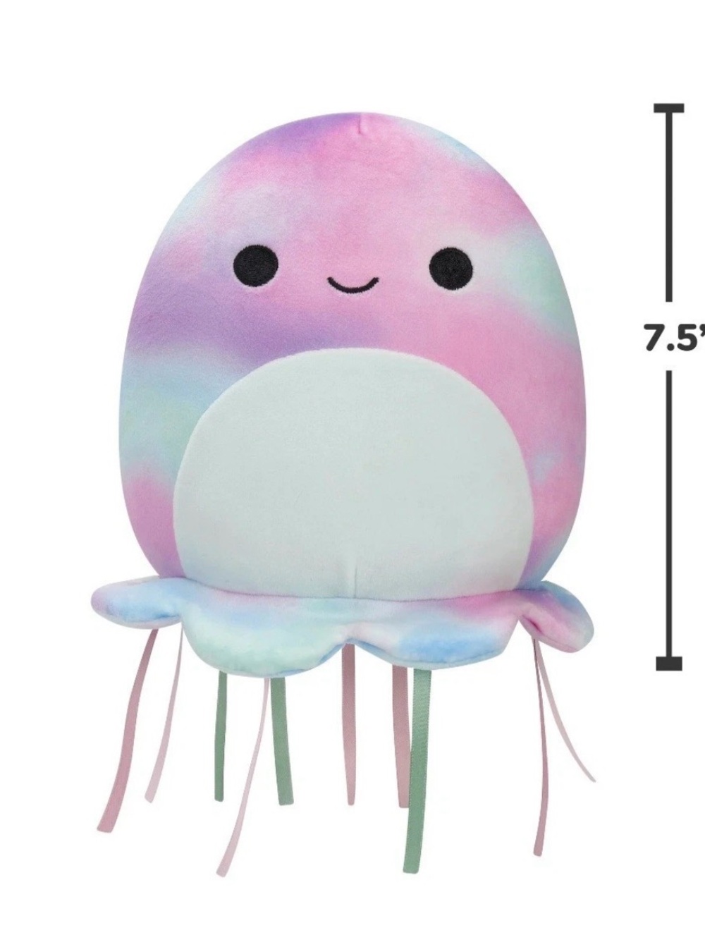 Squishmallows Original 7.5" Krisa the Pink & Blue Tie-Dye Jellyfish Plush Toy